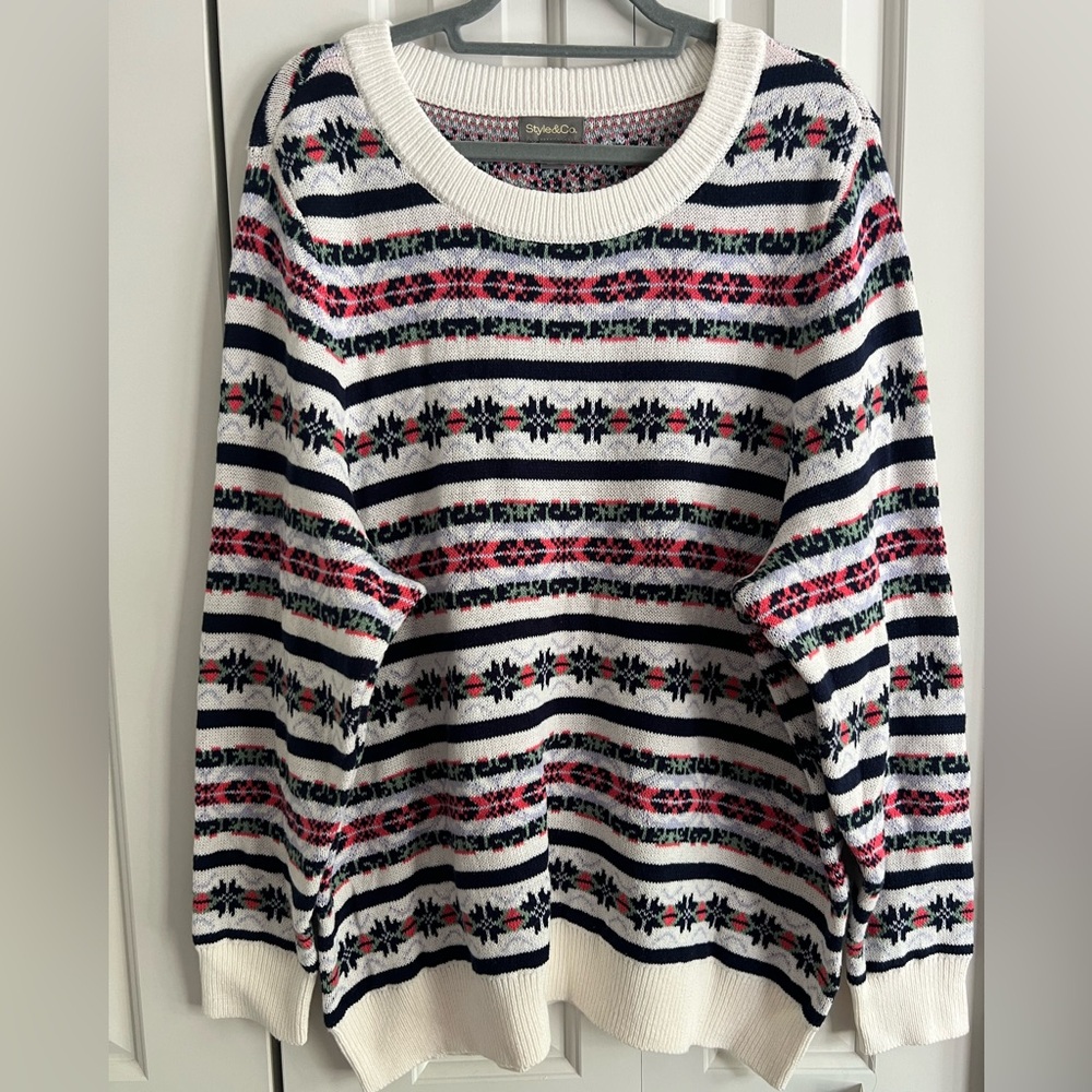 Style&Co 2x cotton blend sweater